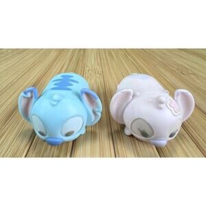 Bundle Disney Tsum Tsum Vinyl Stitch and Angel Figures Great Stocking Stuffers